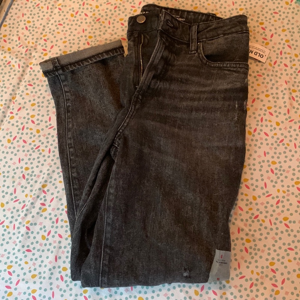 NWT High-Waisted Straight Ankle Jean